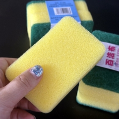 Combo 2 Miếng Bọt Biển "Xanh- Vàng" Rửa Chén Cọ Rửa Xoong Nồi Chén Bát Siêu Sạch A0421