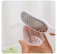 Dụng cụ mài gót chân inox tay cầm dài chà gót chân loại bỏ tế bào chết da khô nứt nẻ mềm mại A1753