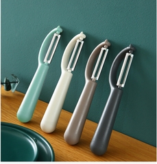 Dao gọt vỏ trái cây bằng thép không gỉ có tay cầm, dụng cụ bào gọt vỏ khoai tây củ quả nhỏ gọn L0623