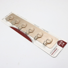 Thanh 6 Móc Kim Loại Dán Tường Siêu DínhTreo Đồ Quần Áo Đa Năng Bản Lề Tròn A4921