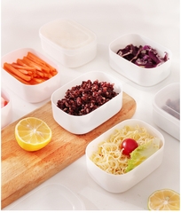 Hộp đựng thức ăn gia đình kiểu Nhật hộp đựng thức ăn trưa có nắp đậy, Hộp Chia đồ ăn bỏ tủ lạnh A4912