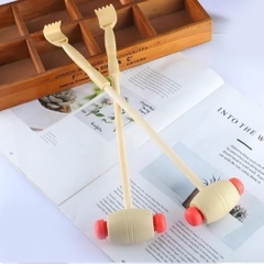 Búa massage lưng bằng gỗ kèm gãi ngứa hình bàn tay, gãi tay, búa Phật, kinh lạc, búa sống L0523
