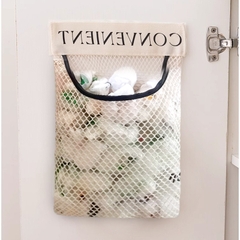 Túi lưới đựng đồ dán tường nhà bếp Velcro túi lưu trữ đựng đồ lót túi treo tất vớ cửa tủ quần áo A1861