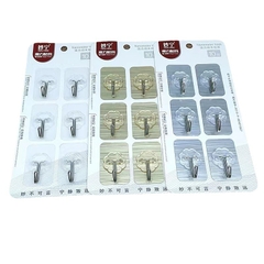 Vỉ 6 Móc Dán Tường Siêu Dính Chịu Lực Chất Lượng Cao 5.5X3.6CM A1911