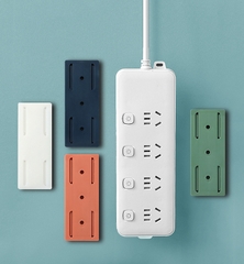 Giá trượt đỡ ổ cắm điện gắn tường không cần đục lỗ, giá đỡ lưu trữ tại nhà thông minh A1234