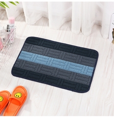 Thảm Lau Chân Kẻ Sọc Siêu Thấm Nước Chống Trượt 40x60CM A1771