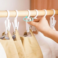 Kẹp nhựa kẹp tất vớ tã lót treo đồ áo khoác, kẹp rèm xoay, kẹp trưng bày, móc xoay, kẹp cà vạt chéo L1634