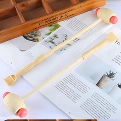 Búa massage lưng bằng gỗ kèm gãi ngứa hình bàn tay, gãi tay, búa Phật, kinh lạc, búa sống L0523