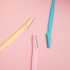 Bộ 3 dao cạo lông mày tay cầm thẳng an toàn chống trầy xước A1245