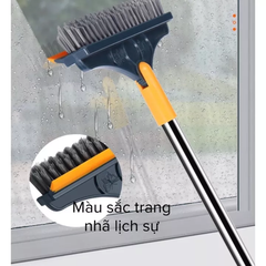 Cây Chà Sàn Nhà Tắm Đa Năng 2 Trong 1, Chổi Cọ Sàn Và Gạt Nước A5322