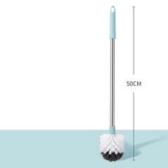 Cọ Toilet Cán Kim Loại Đầu Tròn Vệ Sinh Bồn Cầu 50CM Chắc Chắn A0221