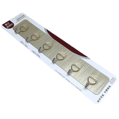 Thanh 6 Móc Kim Loại Dán Tường Siêu DínhTreo Đồ Quần Áo Đa Năng Bản Lề Tròn A4921