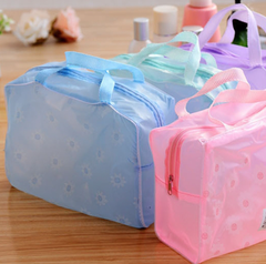 Túi Nhựa PVC Trong Suốt Hình Hoa Đựng Đồ Trang Điểm Mỹ Phảm Chống Thấm Nước A2511