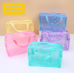 Túi Nhựa PVC Trong Suốt Hình Hoa Đựng Đồ Trang Điểm Mỹ Phảm Chống Thấm Nước A2511