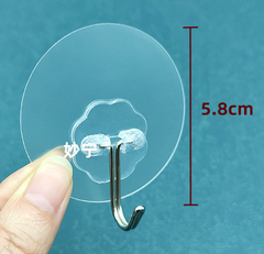 Vỉ 6 Móc Tròn Dán Tường Siêu Dính Treo Đồ, Quần Áo Treo Đồ Dùng A1641