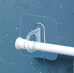 Móc Dán Tường Hình Vòng Tròn Đa Năng Lỗ tròn Đựng Chai sữa tắm, Treo Rèm Cửa không cần khoan tường L0131