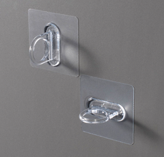 Móc Dán Tường Hình Vòng Tròn Đa Năng Lỗ tròn Đựng Chai sữa tắm, Treo Rèm Cửa không cần khoan tường L0131