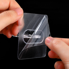 Móc Dán Tường Hình Vòng Tròn Đa Năng Lỗ tròn Đựng Chai sữa tắm, Treo Rèm Cửa không cần khoan tường L0131