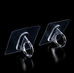 Móc Dán Tường Hình Vòng Tròn Đa Năng Lỗ tròn Đựng Chai sữa tắm, Treo Rèm Cửa không cần khoan tường L0131