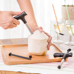 Dụng cụ mở dừa bằng thép không gỉ cầm tay dao cắt dừa dụng cụ mở lỗ dừa dụng cụ lấy lõi dừa dụng cụ đục lỗ L0133