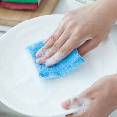 Sét 4 Miếng bọt biển rửa chén bát xoong nồi bếp miếng cọ rửa khăn rửa vệ sinh nhà bếp L0141