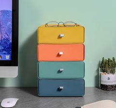 Hộp đựng đồ ngăn kéo nhiều màu sắc đựng đồ dùng học sinh đồ dùng văn phòng phẩm A0251