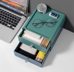 Hộp đựng đồ ngăn kéo nhiều màu sắc đựng đồ dùng học sinh đồ dùng văn phòng phẩm A0251