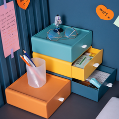 Hộp đựng đồ ngăn kéo nhiều màu sắc đựng đồ dùng học sinh đồ dùng văn phòng phẩm A0251