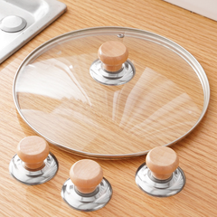 Núm nắp nồi vung nồi bằng gỗ thay thế nắp nồi đậy đa năng nắp chống bỏng khi mở nắpL0232