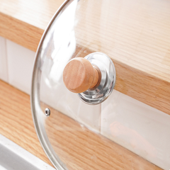 Núm nắp nồi vung nồi bằng gỗ thay thế nắp nồi đậy đa năng nắp chống bỏng khi mở nắpL0232