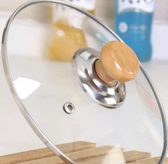 Núm nắp nồi vung nồi bằng gỗ thay thế nắp nồi đậy đa năng nắp chống bỏng khi mở nắpL0232