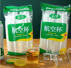 Cốc nhựa dùng một lần 170ml cốc uống nước bằng nhựa dày cho quán ăn nhà hàng an toàn L0252