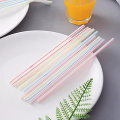 Ống hút nhựa dùng một lần nhiều màu có đầu cong dùng cho nước trái cây, sữa đậu nành L0254