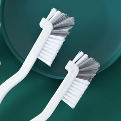 Bàn chải vệ sinh cốc trắng xám cán dài cọ vệ sinh nắp cốc gia dụng cọ vệ sinh hải sản tôm cua ghẹ L0311