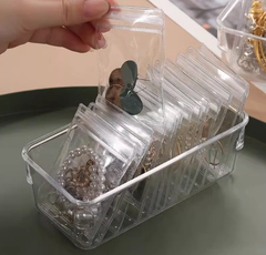 Sét 20 Túi Zip trong suốt đựng đồ trang sức chống oxy hóa đựng bông tai vòng cổ nhẫn đồng hồ L0331