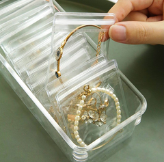 Sét 20 Túi Zip trong suốt đựng đồ trang sức chống oxy hóa đựng bông tai vòng cổ nhẫn đồng hồ L0331