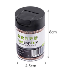 Hộp 500 chiếc tăm tre carbon tăm xỉa răng nhà hàng quán ăn dùng một lần tăm tre 2 đầu L0332