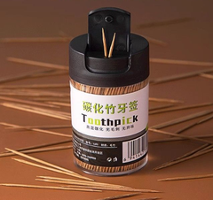 Hộp 500 chiếc tăm tre carbon tăm xỉa răng nhà hàng quán ăn dùng một lần tăm tre 2 đầu L0332