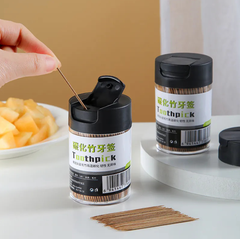 Hộp 500 chiếc tăm tre carbon tăm xỉa răng nhà hàng quán ăn dùng một lần tăm tre 2 đầu L0332