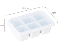 Khuôn làm đá viên 6 viên silicone mùa hè khay đựng đá gia đình hộp đựng đá khuôn làm đá viên L1624