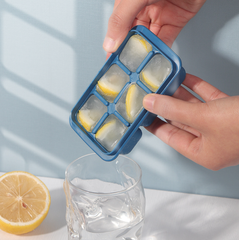 Khuôn làm đá viên 6 viên silicone mùa hè khay đựng đá gia đình hộp đựng đá khuôn làm đá viên L1624