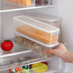 Hộp đựng mì ý dài hộp đựng mì tươi cỡ lớn hình chữ nhật hộp đựng thực phẩm bảo quản tủ lạnh L0351