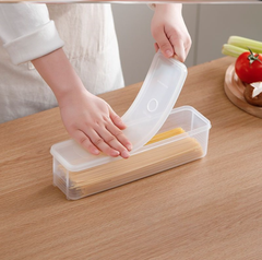 Hộp đựng mì ý dài hộp đựng mì tươi cỡ lớn hình chữ nhật hộp đựng thực phẩm bảo quản tủ lạnh L0351