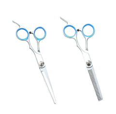 Kéo cắt tóc thẳng kéo cắt tóc răng cắt tỉa thưa tóc mái chuyên nghiệp L0411