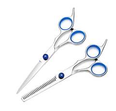 Kéo cắt tóc thẳng kéo cắt tóc răng cắt tỉa thưa tóc mái chuyên nghiệp L0411