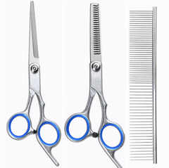 Kéo cắt tóc thẳng kéo cắt tóc răng cắt tỉa thưa tóc mái chuyên nghiệp L0411