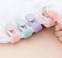 Kẹp khóa cố định chăn ga nệm trải giường chống trượt, Gài chăn ga gối nệm chống đá cho bé L0432