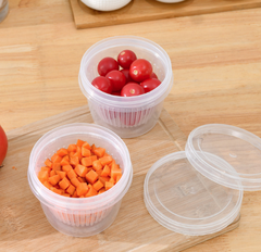 Hộp đựng hành lá nhà bếp hộp đựng thực phẩm hành tây, gừng, tỏi, thoát nước bằng nhựa để tủ lạnh L0441