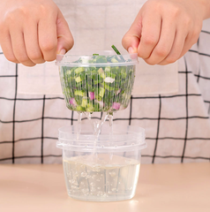 Hộp đựng hành lá nhà bếp hộp đựng thực phẩm hành tây, gừng, tỏi, thoát nước bằng nhựa để tủ lạnh L0441