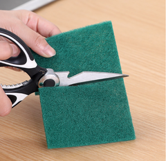 Sét 5 Miếng bọt biển nhám Xanh cọ rửa chén bát xoong nồi lau dầu chống dính vệ sinh cọ rửa đa năng L0453